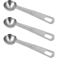 3pcs Measuring Spoon, Stainless Steel Table Spoons Measuring Spoons 1 Tsp Scoop Teaspoon 1/3 Tablesp