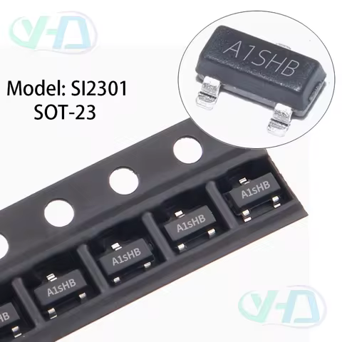 100PCS of surface mount transistors SI2301 package SOT-23 SI2301 silk-screened A1SHB transistors