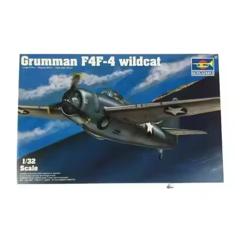 Trumpeter 02223 1/32 Grumman F4F-4 Wildcat Fighter Airplane Aircraft Model Kits TH05361-SMT2