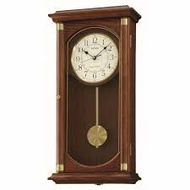 [Powermatic] Seiko Chime Wall Clock Wooden Dual Chimes QXH066BN