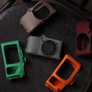 Cam-in Ricoh GR3X Camera Protective Case Genuine Leather GR3 Camera Bag GR3XHDF Handmade Retro Cowhi