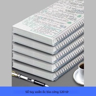 Sổ Tay Cuộn Vuông A4 A5 B5 Kích Thước 120 Tờ/240 Trang Có Dây Thun - Sách Lật Xoắn Ốc Cho Đồ Dùng Vă