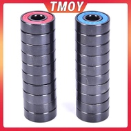 TMOY 10Pcs/set 608 2RS Bearing Deep Groove Steel Sealed Ball Bearings 608RS 608-2RS  TMOY