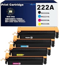 SkyPrint 222A Toner Cartridges High Capacity with Chip Compatible with HP W2220A W2221A W2223A W2222