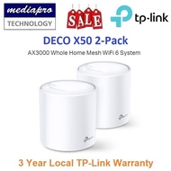 TP-LINK DECO X50 2-Pack AX3000 Whole Home Mesh WiFi 6 System - 3 Year Local TP-Link Warranty