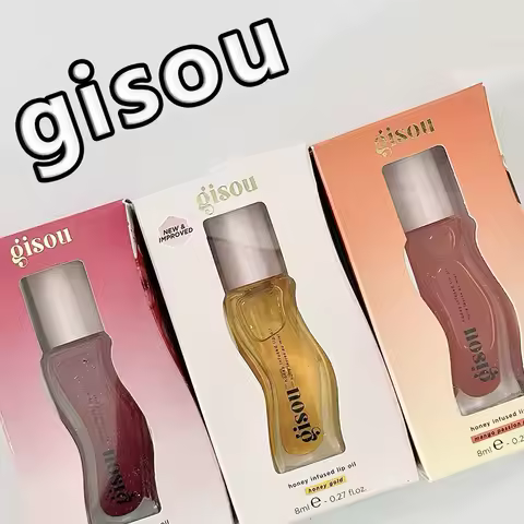 Gisou Original Cherry Honey Strawberry Essence Lip Oil Lipstick Long Lasting Moisturizing Reduce Lip