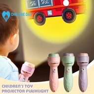 Baby Sleeping Story Flashlight Projector Torch Lamp Toy Early Education Toy For Kid Birthday U0z4