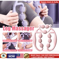 [Ready Stock]9 Wheels Foam Shaft Roller Muscle Relaxer Hand Skinny Leg Massage Roller Neck Massage R