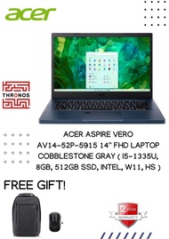 Acer Aspire Vero AV14-52P-5915 14'' FHD Laptop Cobblestone Gray