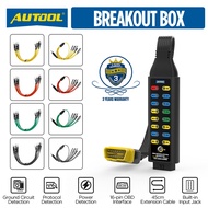 【Local Stock】AUTOOL OBD Breakout Box Compatible With OBD2 Scanner / Multimeter Car Diagnostic Protoc