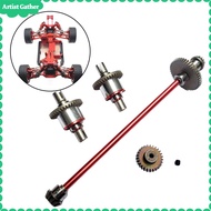 ชุดเฟืองเพลากลางเพลาขับเพลาเฟืองสำหรับศิลปินชุดเฟืองท้ายสำหรับอัพเกรดอะไหล่ WLtoys 1/14 144001