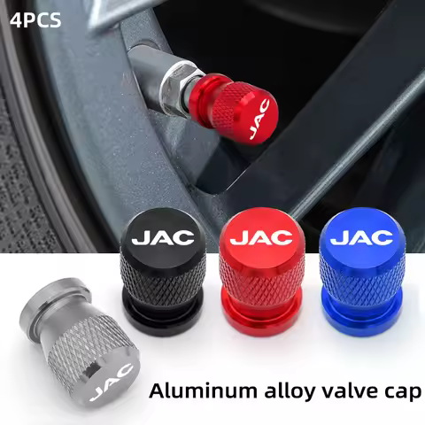 4 PCS Car Wheel Tire Valve Stem Cap Cover Aluminum, for JAC T9 T8 PRO iC5 JS2 S2 S3 S7 A5 R3 Refine 