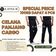 LONG CARGO PANTS FOR MEN AND WOMEN THAT ARE HOT FOR THE CHEAPEST MOUNTAIN OUTFITS IDR 100,000 GET 4 