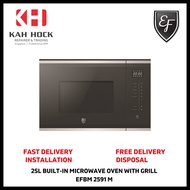 EFBM 2591 M 25L BUILT-IN MICROWAVE OVEN WITH GRILL - 2 YEARS MANUFACTURER WARRANTY + FREE DEL