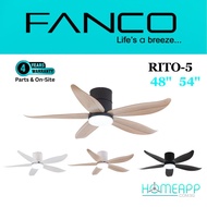 FANCO CO-FAN ceiling fan Rito-5 smart wifi 24W LED light DC motor remote control