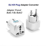 [3ke2] 3 to 2 Over Plug Universal Travel Adapter