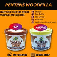 Pentens Woodfilla 500gm & 1.5kg / Wood Filler Filling Cracks & Holes for Wall Painting- White/ Natur