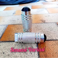 Footstep Jalu Depan Underbone Baut 14 - Silver Universal Semua Motor Aksesoris Variasi Pijakan Kaki 