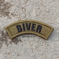 x A30000 Patch Embroidery Tab DIVER
