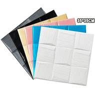 10pcs 35x35cm Thickened Wall Sticker Self-adhesive Wallpaper Foam Waterproof Wallpaper 3D Foam Brick