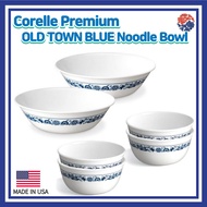 Corelle Premium OLD TOWN BLUE Large Noodle Bowl 4p Set/Corelle USA /Salad Bowl/Ramen Bowl/ramen bowl ceramic/Vitrelle/Vintage Dinnerware/Vintage Corelle