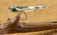 Region Fishing Gummy Minnow Fly 3 Pack - Pearl Color - Mustad Signature Duratin Hooks - Saltwater Flies