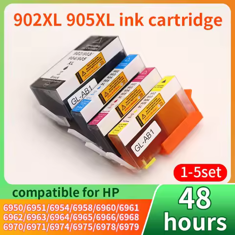 1~5set 902XL 905XL HP902 HP905 ink cartridge compatible for HP Officejet Pro 6950 6960 6970 6975 697