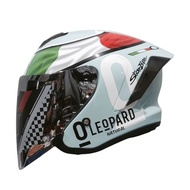 New Js Armor Yakuza Leopard & Solid Helmet, Latest SNI for Adult Men and Women