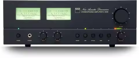 NAD C3030 Integrated Stereophonic Amplifier – 50W X 2 HybridDigital Amp with PCM5242 DAC, MM Phono S