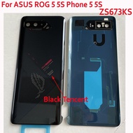 เคสด้านหลังเดิม100% สำหรับ6.78 "Asus ROG Phone 5 5S ZS673KS ฝาหลังหน้าจอโทรศัพท์ฝาปิด + เลนส์กล้องถ่