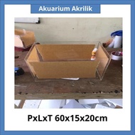 Acrylic Aquarium LxWxH 60x15x20cm