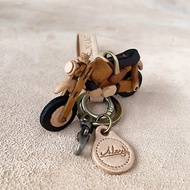 Monkey 125(手染黃色)-真皮植鞣 皮革鑰匙圈 吊飾 裝飾品
