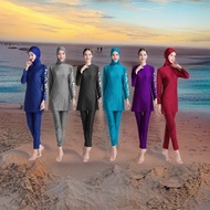 Muslim Set With Hijab Plus Size Women Baju Renang Muslimah Adult Swimsuit Muslimah Swimming Suit Woman