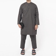KHOIRUMMAH Koko Kurta Khaidar Set - Baju Pria Dewasa Lengan Panjang - Koko Kurta Polos - Cream