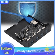 maib ASHATA USB Front Panel PCI-E to 4xUSB3.0 for Chip Floppy Bay Adapter Expansion Riser Card  USB3