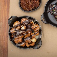 美國LODGE 美國製圓形耐鏽鑄鐵煎烤盤-410ml