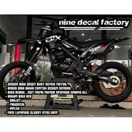 DECAL DTRACKER SUPERMOTO - DECAL DTRACKER HITAM - DECAL SUPERMOTO TERLARIS