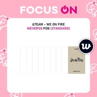 &TEAM POB WEVERSE WE ON FIRE PHOTOCARD