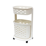 ALGO Laundry Basket 2-Tier With Wheels / Bakul Baju Beroda[ AL3188 ]