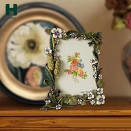 Homyl 3.5x5 Photo Frame,Floral Picture Frame,Vintage Style ,3.5x5 Picture Frame Flower Picture Frame