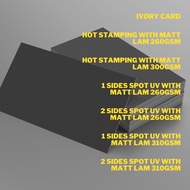 Name Card / Business Card / Thank You Card / Loyalty Card Printing SPOT UV Hot Stamping Ivory Card