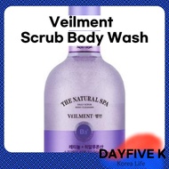 [Large Size] Veilment Natural Spa Moisture Glow Scrub Body Wash 600g – Hydrating · Smooth Skin