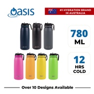 Oasis Stainless Steel Insulated Sports Water Bottle with Straw 780ML