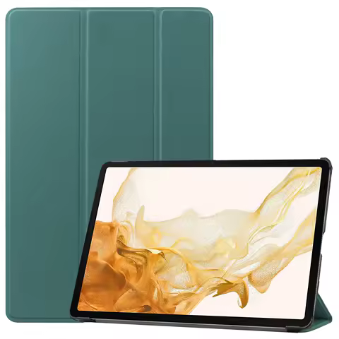 For Samsung Galaxy Tab S7 FE S8 S9 Plus S9FE Trifold Leather Tablet Cover For Samsung Galaxy Tab A7 