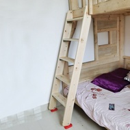 Wooden Stairs Home Stairs Bunk Bed Wooden Ladder#Straight Ladder Dormitory Bunk Bed Solid Wood Stude