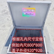 Hole Aluminum Alloy Flat Inclined Roof Manual Master Rainproof Patio Sunroof Cover Plate Roof Rain B