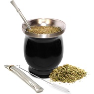 Norte Yerba Mate Cup Kit, 8-Ounces Traditional Mate Tea Cup/Gourd Set | Includes 2 Bombillas (Yerba 