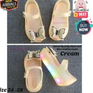 Women's Jelly Shoes Led Mini Mellisa Looks Flat Shoes Light Up