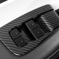 Model Y 車窗按鍵貼紙  碳纖紋款  1個
