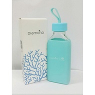Diamond Water Glass Bottle 400ml